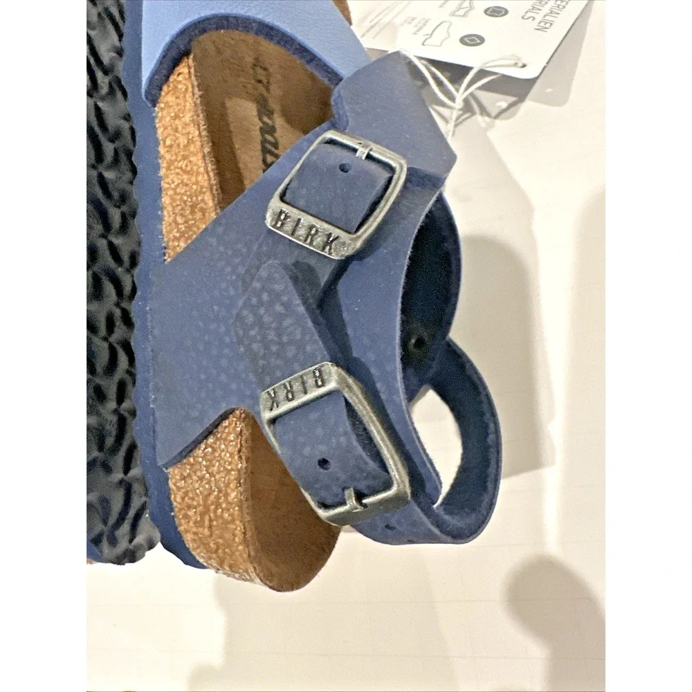Birkenstock Kids EU 26 US K8 Guam Criss Cross Strap‎ Sandals Spice Blue